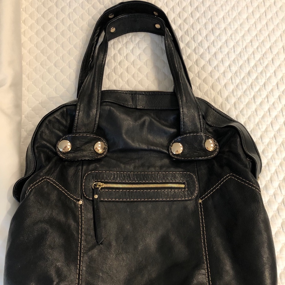 GUSTTO Black XL / Large Hobo Handbag